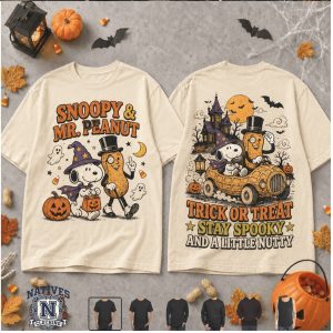 Snoopy Mr Peanut Halloween Trick Or Treat T Shirt