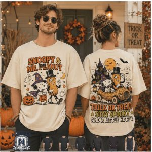Snoopy Mr Peanut Halloween Trick Or Treat T Shirt
