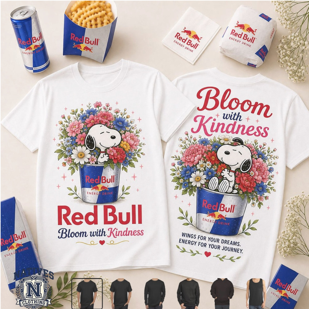 Snoopy Red Bull Energy Drink Floral Bloom T Shirt Snoopy Red Bull Energy Drink Floral Bloom T Shirt