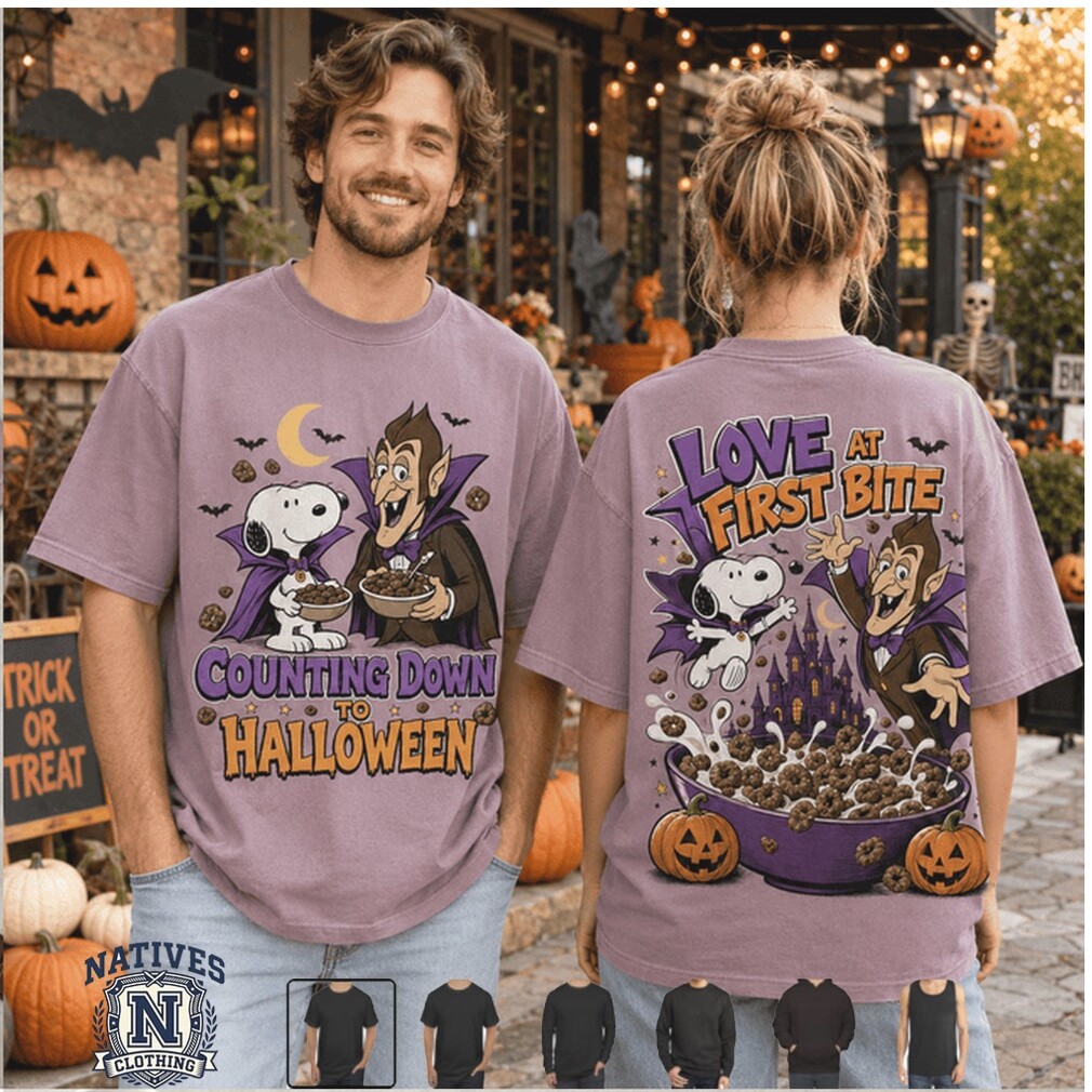 Snoopy Vampire Count Chocula Love At First Bite Halloween T Shirt Snoopy Vampire Count Chocula Love At First Bite Halloween T Shirt