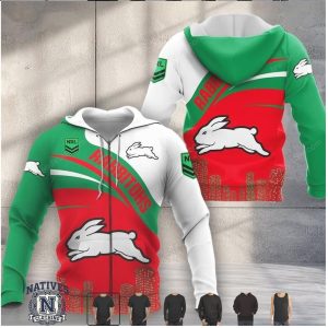 South Sydney Rabbitohs NRL Skyline Graphic Hoodie Shirt