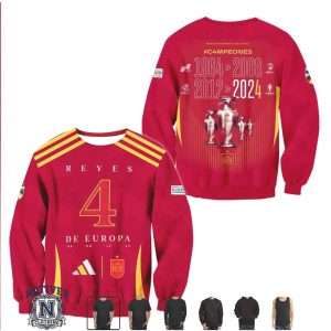 Spain Football Team Champions Years Soccer T Shirt