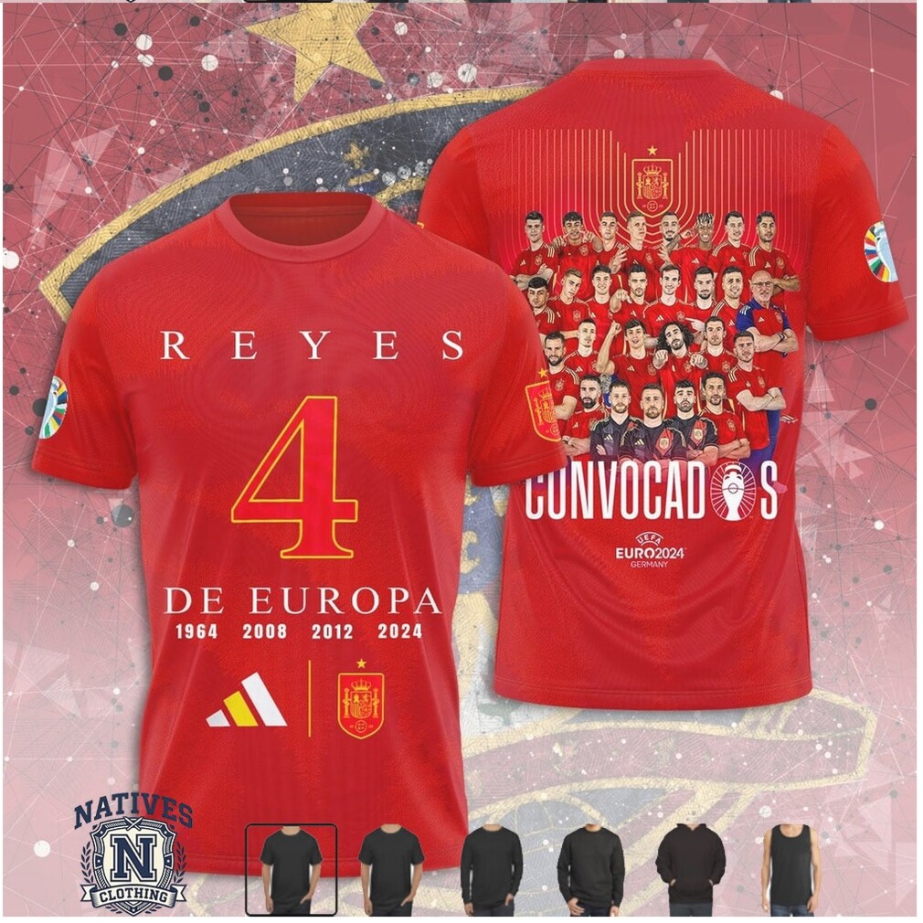 Spain National Football Team Convogados De Europa T Shirt Spain National Football Team Convogados De Europa T Shirt