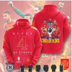 Spain National Football Team Reyes De Europa T Shirt