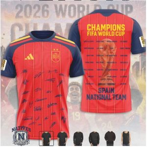 Spain National Soccer Team 2026 World Cup Champions T Shirt