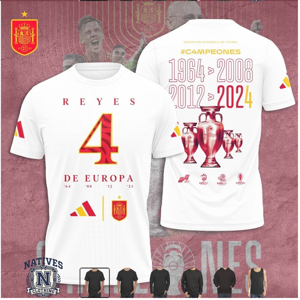 Spain National Soccer Team Champions Trophy T Shirt Spain National Soccer Team Champions Trophy T Shirt