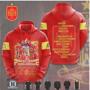 Spain Soccer Team Champions Roster Signatures T Shirt