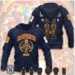 Spain Soccer World Cup 2010 And 2026 Champions Trophy T Shirt