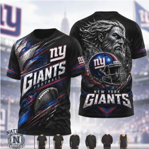 New York Giants Helmet Football Team Graphic Men Women T Shirt