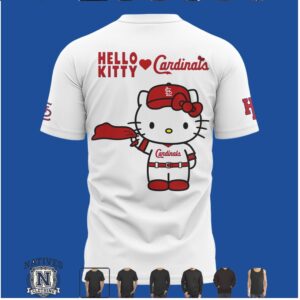 St Louis Cardinals Hello Kitty Night Baseball T Shirt