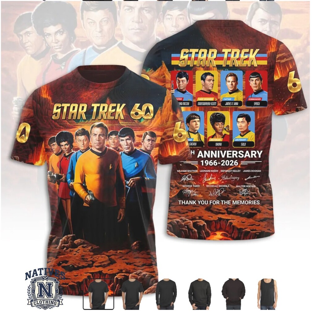 Star Trek 60th Anniversary 1966 2026 Crew Graphic Hoodie Star Trek 60th Anniversary 1966 2026 Crew Graphic Hoodie