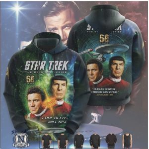 Star Trek Original Series 60 Years Captain Kirk Spock T Shirt