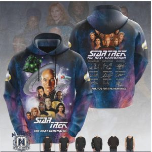 Star Trek The Next Generation Cast Signatures Memorial T Shirt