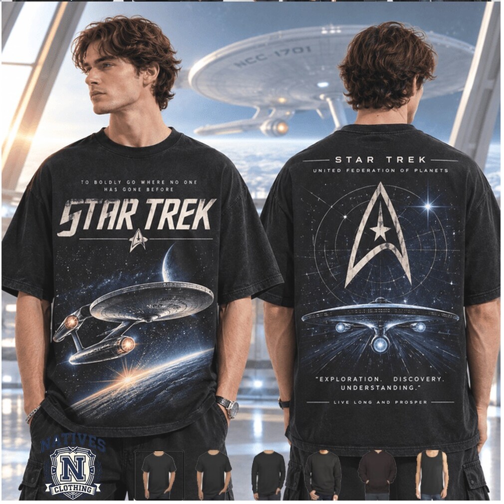 Star Trek USS Enterprise Space Exploration Vintage Graphic T Shirt Star Trek USS Enterprise Space Exploration Vintage Graphic T Shirt