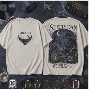 Steely Dan No Static At All Skeleton Jazz Musician Vintage T Shirt