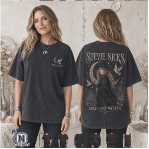 Stevie Nicks Gold Dust Woman Vintage Crescent Moon Music T Shirt