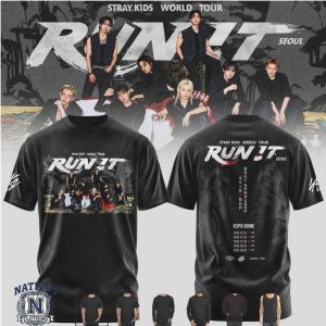 Stray Kids World Tour Run It Kspo Dome Concert T Shirt