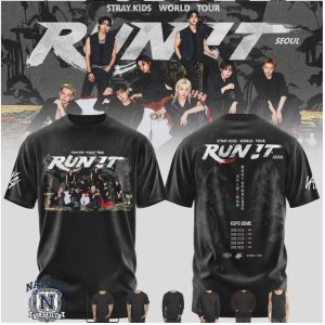 Stray Kids World Tour Run It Kspo Dome Concert T Shirt