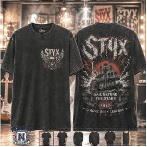 Styx Band Sail Beyond The Stars Riverboat Classic Rock T Shirt