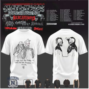 Suicideboys Tour Graphic Band Merch White T Shirt