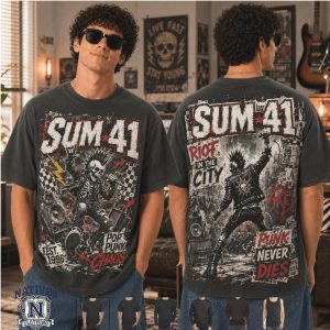 Sum 41 Punk Rock Band Riot In The City Vintage T Shirt