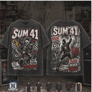 Sum 41 Punk Rock Band Riot In The City Vintage T Shirt
