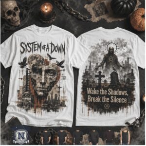 System Of A Down Goth Rock Gothic Reaper T Shirt