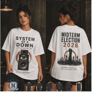 System Of A Down Midterm Election 2026 Metal Rock Speaker Eye T Shirt