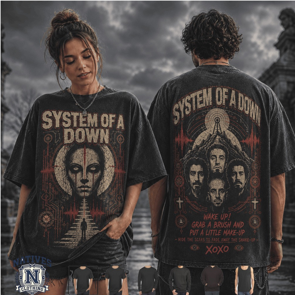 System Of A Down Vintage Rock Band Wake Up Graphic T Shirt System Of A Down Vintage Rock Band Wake Up Graphic T Shirt