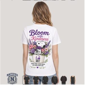 Taco Bell Snoopy Bloom With Kindness Fast Food Graphic T Shirt