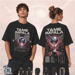 Tame Impala Psychedelic Let It Happen Music Album T Shirt
