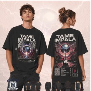 Tame Impala Psychedelic Let It Happen Music Album T Shirt