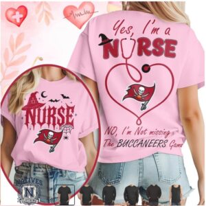 Tampa Bay Football Nurse Halloween Stethoscope Heart T Shirt
