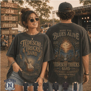 Tedeschi Trucks Band Blues Music Festival Concert Vintage T Shirt