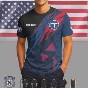 Tennessee Titans Custom Name Personalized Football T Shirt