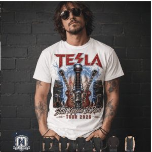 Tesla Still Keepin It Real 2026 Rock Band Tour Concert Graphic T Shirt