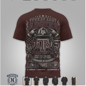 Texas A&M Aggies Firefighter Helmet Built For The Fire T Shirt