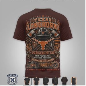 Texas Longhorns Firefighter Longhorn Skull Fire Rescue T Shirt