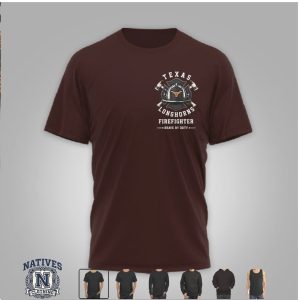 Texas Longhorns Firefighter Longhorn Skull Fire Rescue T Shirt