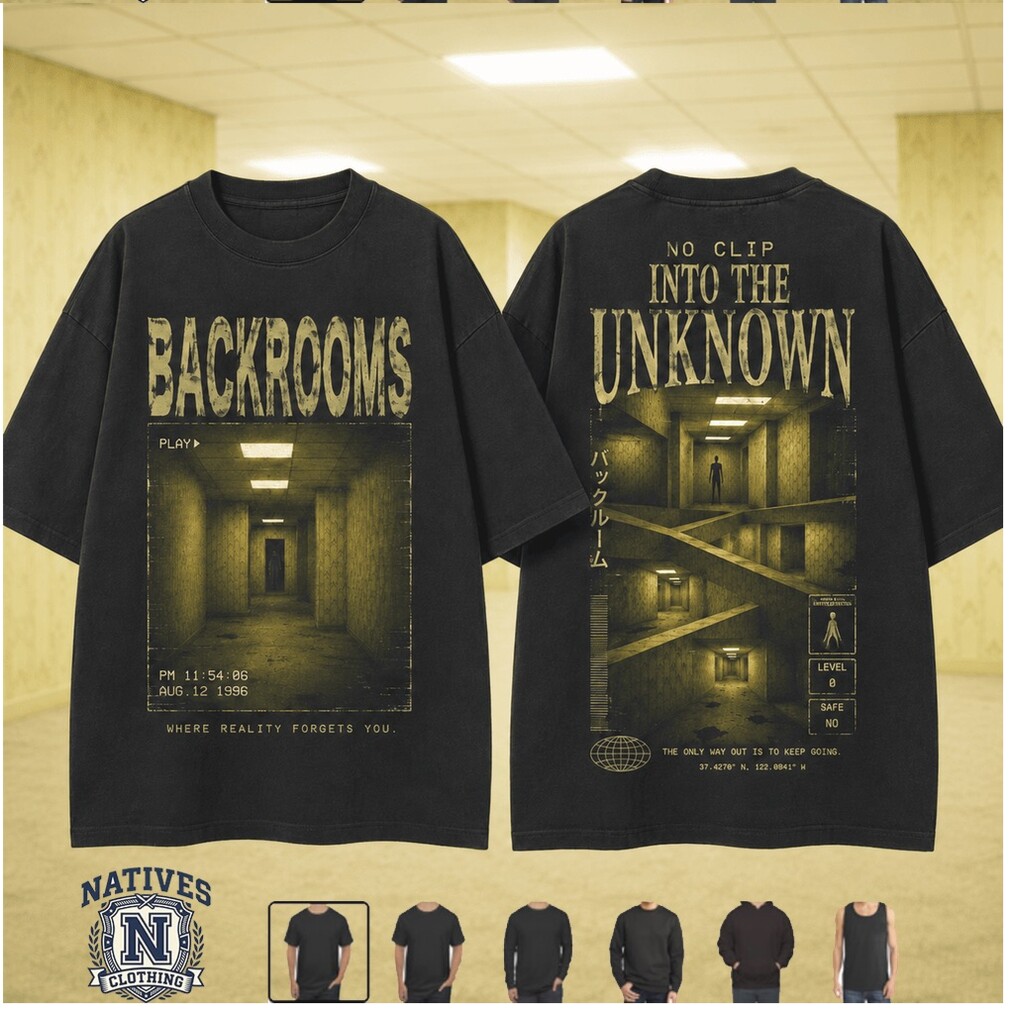 The Backrooms No Clip Unknown Liminal Space Horror T Shirt The Backrooms No Clip Unknown Liminal Space Horror T Shirt