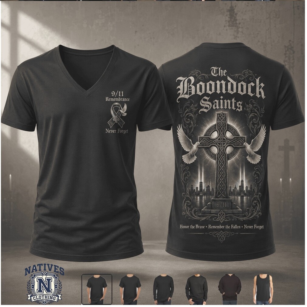 The Boondock Saints Celtic Cross 911 Remembrance T Shirt The Boondock Saints Celtic Cross 911 Remembrance T Shirt