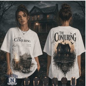 The Conjuring Warren House Horror Movie True Case Files Spooky T Shirt