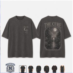 The Cure Gothic Moon Rose Garden Vintage Band T Shirt