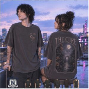 The Cure Gothic Moon Rose Garden Vintage Band T Shirt