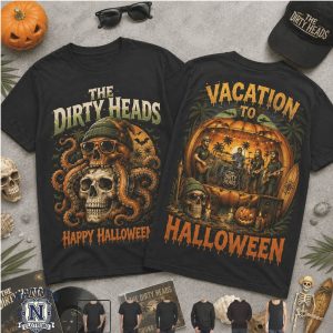 The Dirty Heads Halloween Vacation Skull Band Music T Shirt