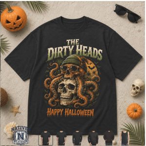 The Dirty Heads Halloween Vacation Skull Band Music T Shirt