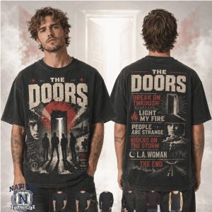 The Doors Vintage Band Logo Break On Through Graphic T Shirt