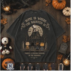 The Haunted Mansion Peanuts Characters Halloween T Shirt
