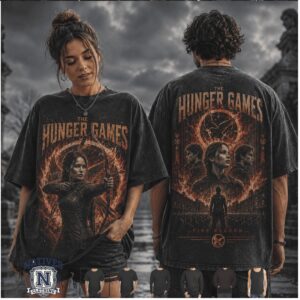 The Hunger Games Fire Reborn Archery Movie Fan Vintage T Shirt