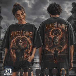 The Hunger Games Fire Reborn Archery Movie Fan Vintage T Shirt